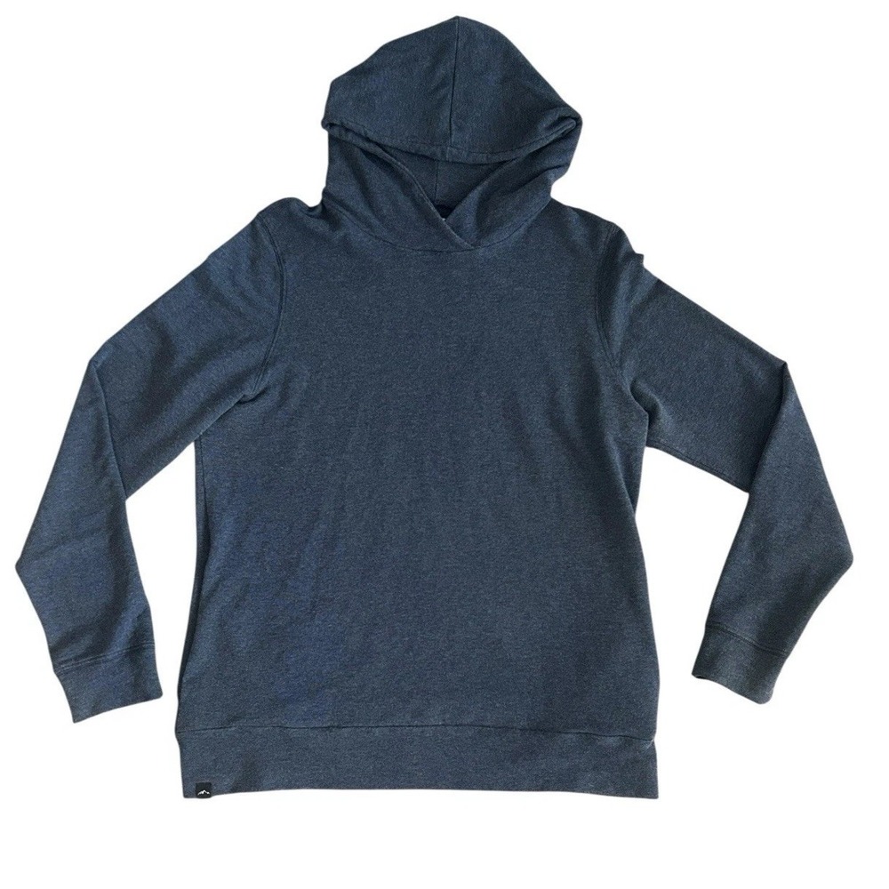 Men's Pistol Lake Minimalist Sweatshirt Pullover Hoodie Medium Blue‎ Soft Cozy